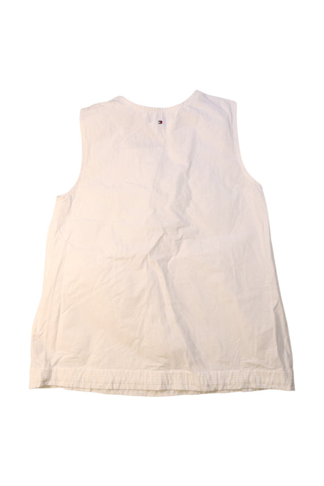 A White Sleeveless Tops from Tommy Hilfiger in size 12Y for girl. (Back View)