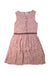 A Pink Sleeveless Dresses from IKKS in size 12Y for girl. (Front View)