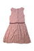 A Pink Sleeveless Dresses from IKKS in size 12Y for girl. (Back View)