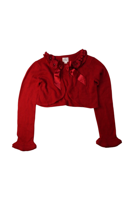 A Red Cardigans from Kingkow in size 12Y for girl. (Front View)