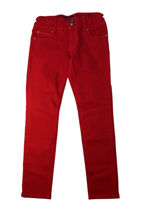 A Red Jeans from Tommy Hilfiger in size 8Y for neutral. (Front View)