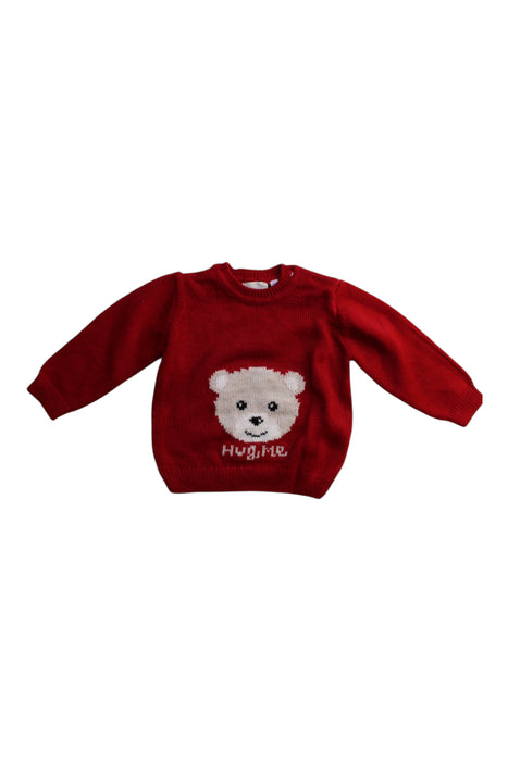 A Red Crewneck Sweatshirts from Chicco in size 6-12M for boy. (Front View)