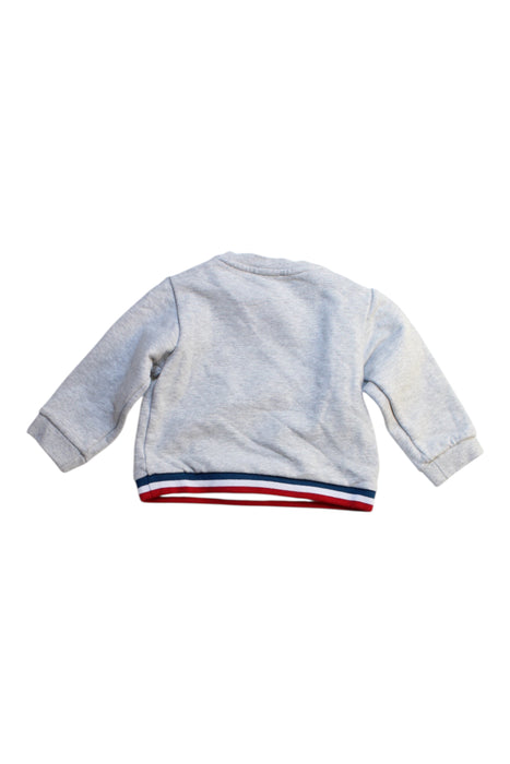 A Grey Crewneck Sweatshirts from Jacadi in size 6-12M for boy. (Back View)