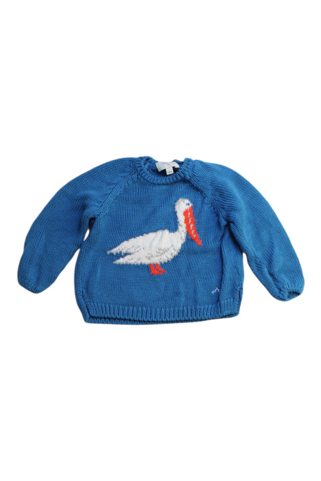 A Blue Knit Sweaters from Nanos in size 6-12M for boy. (Front View)