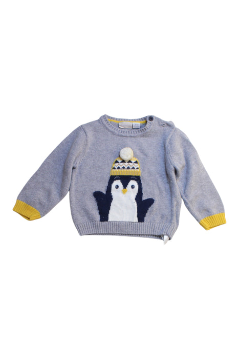 A Grey Knit Sweaters from Chicco in size 6-12M for boy. (Front View)