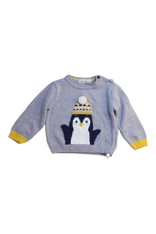 A Grey Knit Sweaters from Chicco in size 6-12M for boy. (Front View)