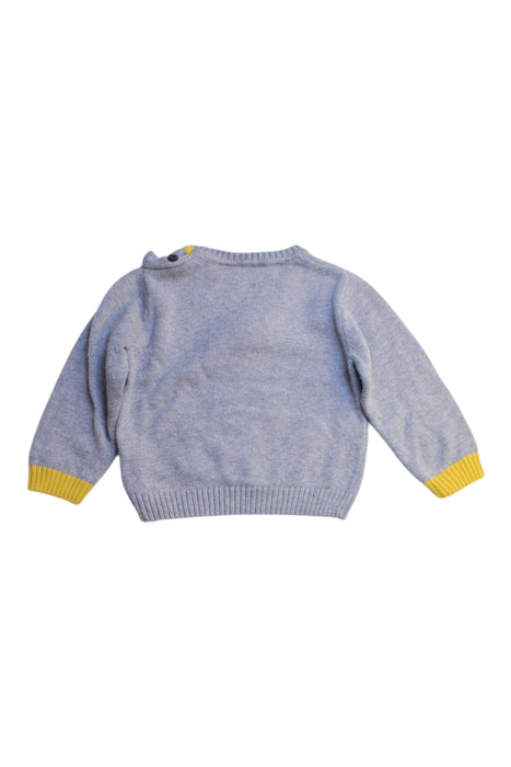 A Grey Knit Sweaters from Chicco in size 6-12M for boy. (Back View)