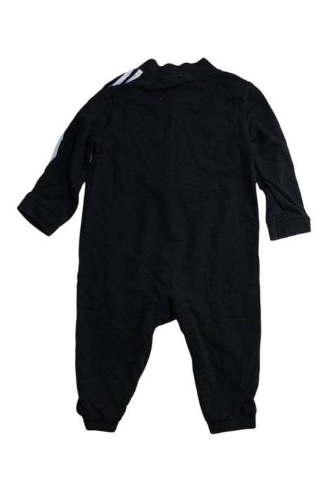 A Black Long Sleeve Rompers from Adidas in size 12-18M for boy. (Back View)