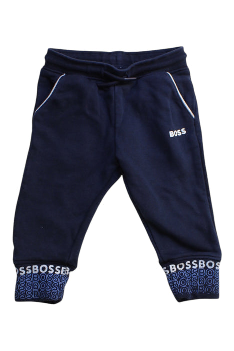 A Navy Sweatpants from Boss in size 6-12M for boy. (Front View)
