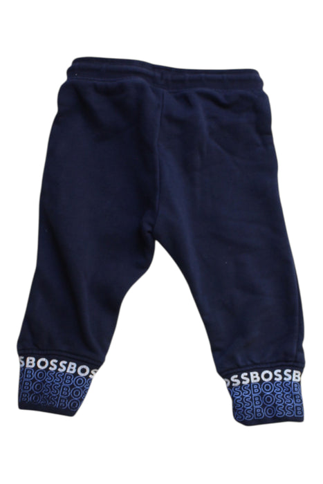A Navy Sweatpants from Boss in size 6-12M for boy. (Back View)