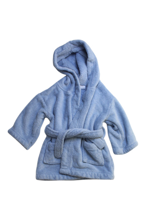 A Blue Bathrobes from The Little White Company in size 2T for boy. (Front View)