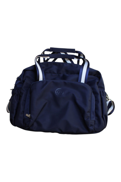 A Navy Diaper Bags from Jacadi in size O/S for neutral. (Front View)