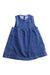A Blue Sleeveless Dresses from Petit Bateau in size 18-24M for girl. (Front View)