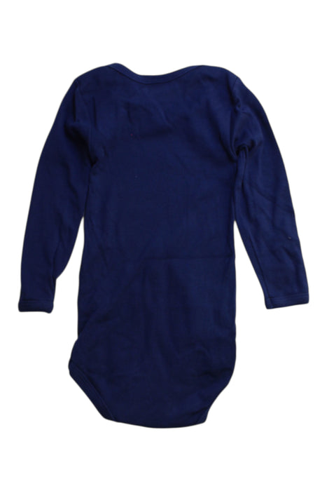 A Navy Long Sleeve Bodysuits from Petit Bateau in size 18-24M for boy. (Back View)