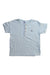 A Blue Short Sleeve T Shirts from Petit Bateau in size 6T for girl. (Front View)
