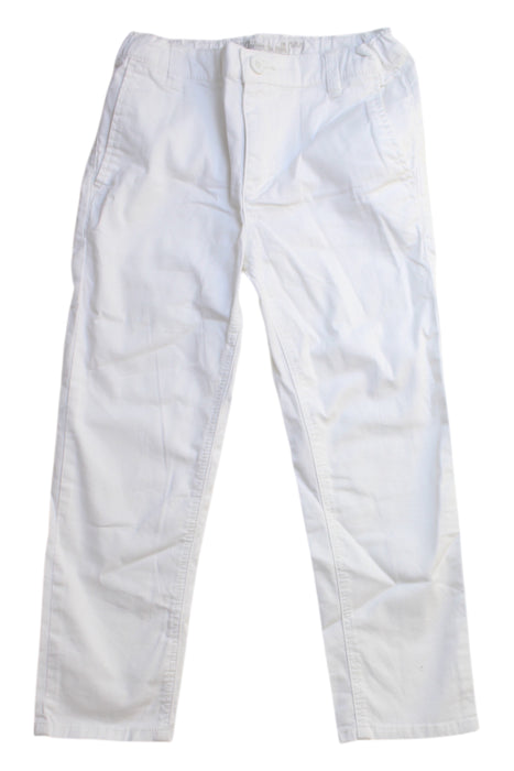 A White Casual Pants from Chateau de Sable in size 4T for boy. (Front View)