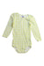 A Yellow Long Sleeve Bodysuits from Petit Bateau in size 18-24M for girl. (Front View)