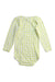 A Yellow Long Sleeve Bodysuits from Petit Bateau in size 18-24M for girl. (Back View)