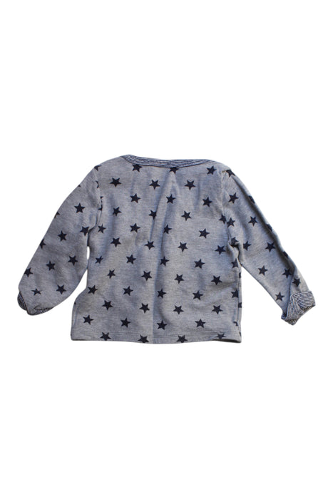A Grey Long Sleeve Tops from Petit Bateau in size 12-18M for boy. (Back View)