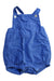 A Blue Overall Shorts from Jacadi in size 3-6M for girl. (Front View)