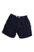 A Navy Shorts from Petit Bateau in size 5T for boy. (Front View)