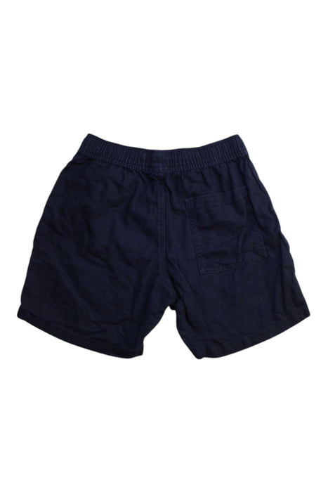 A Navy Shorts from Petit Bateau in size 5T for boy. (Back View)