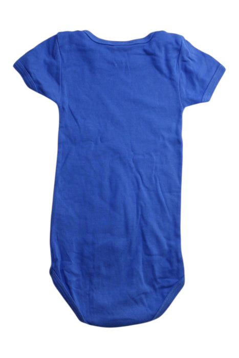 A Blue Short Sleeve Bodysuits from Petit Bateau in size 18-24M for neutral. (Back View)