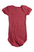 A Red Short Sleeve Bodysuits from Petit Bateau in size 6-12M for girl. (Back View)