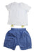 A White Shorts Sets from Balabala in size 12-18M for girl. (Back View)