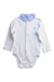 A White Long Sleeve Bodysuits from Jacadi in size 12-18M for girl. (Front View)