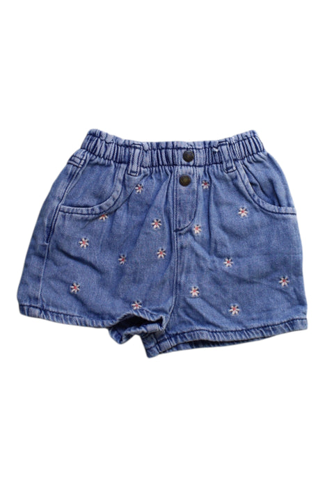 A Blue Shorts from Vertbaudet in size 12-18M for girl. (Front View)