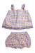 A Multicolour Shorts Sets from Chateau de Sable in size 6-12M for girl. (Front View)