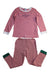 A Red Pyjama Sets from Petit Bateau in size 5T for boy. (Front View)