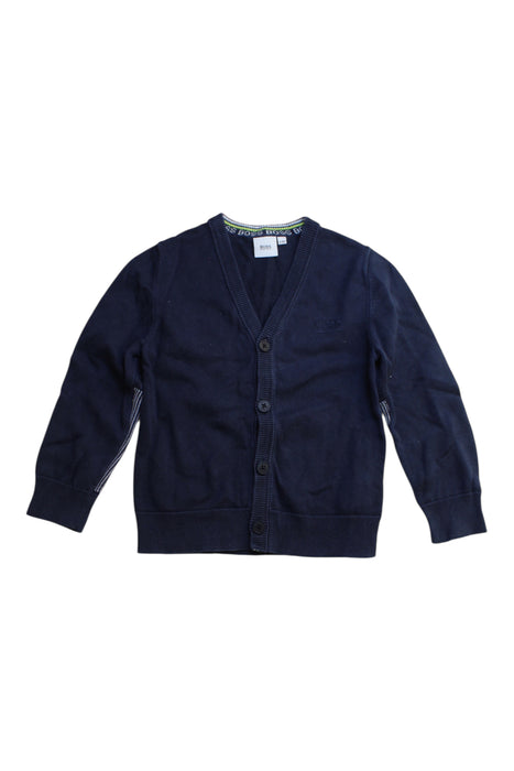 A Navy Cardigans from Boss in size 4T for boy. (Front View)