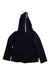 A Black Hooded Sweatshirts from 1 + in the family in size 18-24M for boy. (Front View)