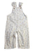 A White Long Overalls from Vertbaudet in size 12-18M for girl. (Front View)