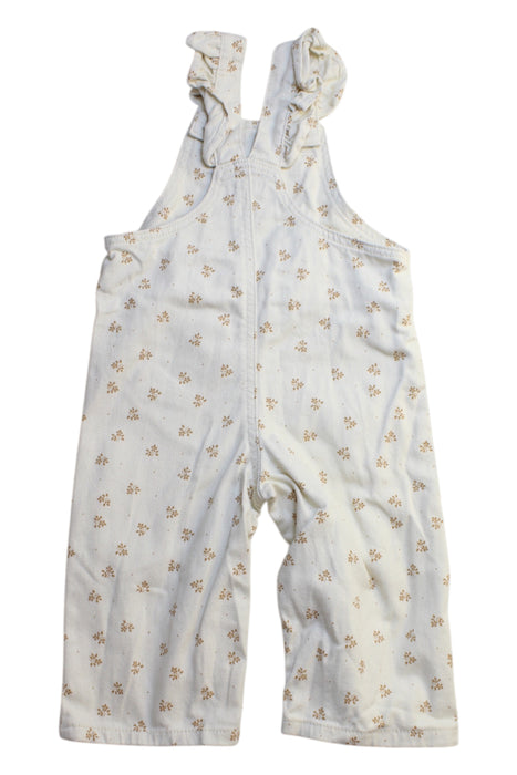 A White Long Overalls from Vertbaudet in size 12-18M for girl. (Back View)