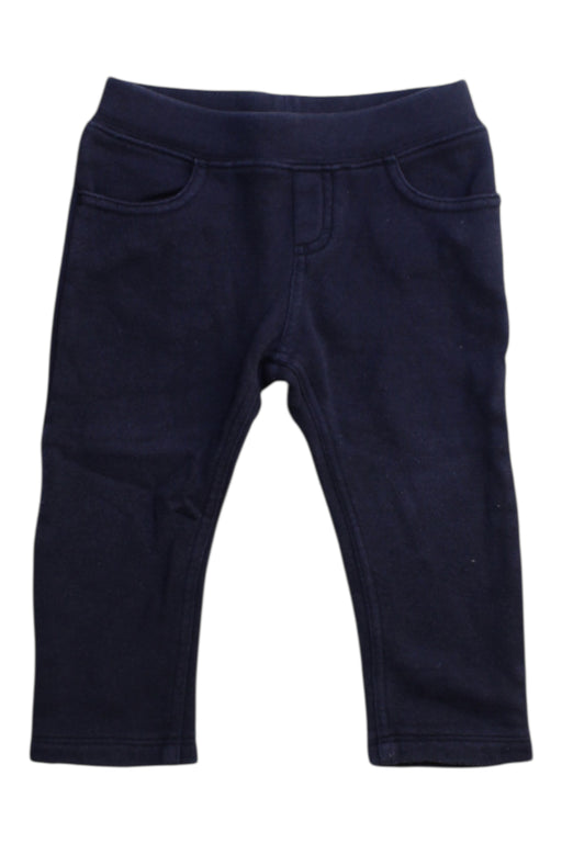 A Navy Leggings from Petit Bateau in size 6-12M for boy. (Front View)
