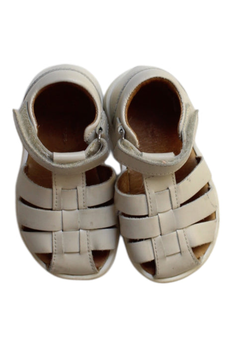 A White Sandals from Jacadi in size 12-18M for girl. (Back View)