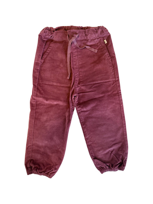 A Burgundy Casual Pants from Nature Baby in size 3T for girl. (Front View)