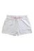 A White Shorts from Crewcuts in size 6T for girl. (Front View)