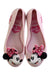A Pink Flats from Mini Melissa in size 6T for girl. (Back View)