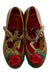 A Gold Flats from Mini Melissa in size 6T for girl. (Back View)