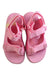 A Pink Sandals from New Balance in size 6T for girl. (Back View)