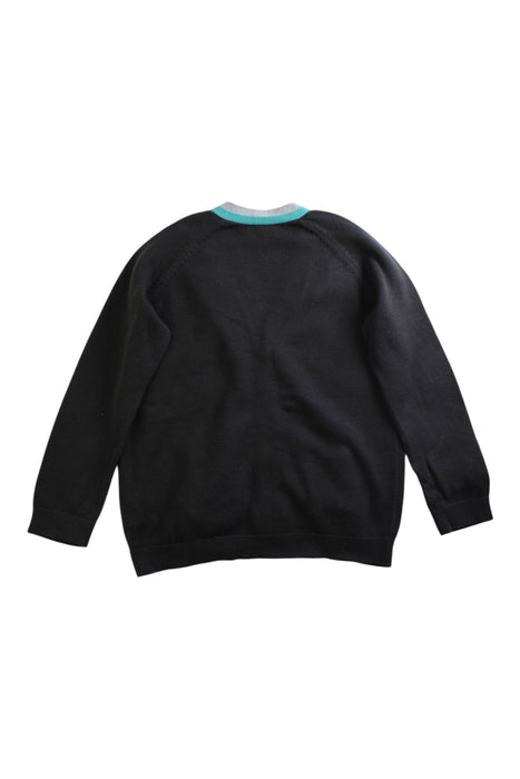 A Black Cardigans from Bonpoint in size 4T for boy. (Back View)