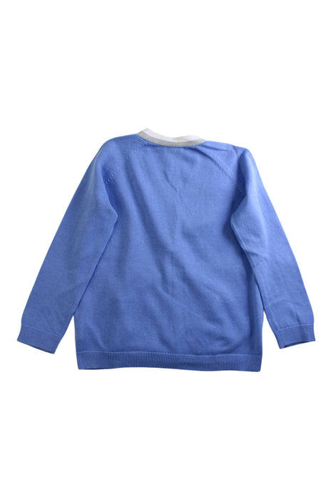 A Blue Cardigans from Bonpoint in size 4T for boy. (Back View)
