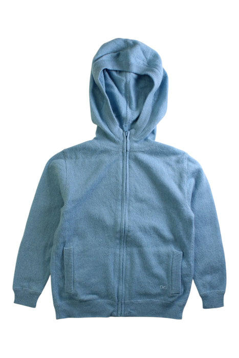 A Blue Hooded Sweatshirts from Dolce & Gabbana in size 3T for boy. (Front View)