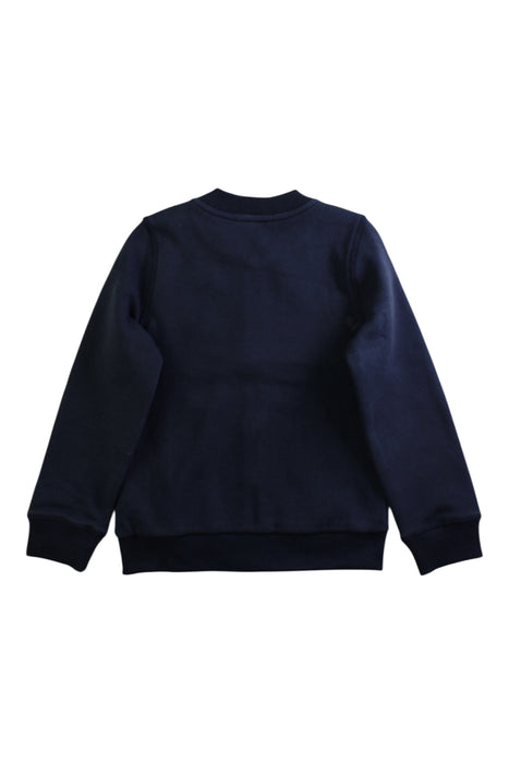 A Navy Zippered Sweatshirts from Bonpoint in size 4T for boy. (Back View)