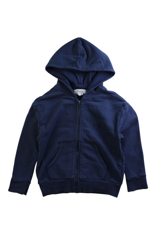 A Navy Hooded Sweatshirts from Bonpoint in size 4T for boy. (Front View)