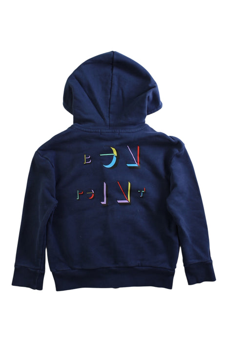 A Navy Hooded Sweatshirts from Bonpoint in size 4T for boy. (Back View)